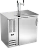 Beverage Air DDN36HC-S Draft Beer Cooler, 36" W, 8.43 cu ft, 1/2 Barrel Dual Faucet, R290,1/4 HP115V 1 image