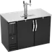 Beverage Air DDN48HC-B Draft Beer Cooler, 48" x 26" x 49" (12.6 cu ft), Black, 2‑Keg, R290, 1/4 HP 1 image