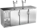 Beverage Air DDN72HC-S Beer Cooler, 72" W x 26-3/8" D x 49-5/16" H, 3-4 Keg, Steel, Dual Tap, R290 1 image