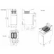 Hurakan HKN-FXF50E (LPG) A/W 15" Floor LP Gas Full Pot Fryer, 40 Lbs, Robertshaw Thermostatic Control 2 image