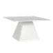 Steelite 68A340EL428 - 7" White Melamine Display Riser, Plastic Base, 5"-8" Height, Tabletop Display 1 image