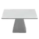 Steelite 6950E703 Square Porcelain Riser Roselli, 14.5" x 8", 5"-8" Height, Buffet Style 1 image
