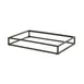 Steelite 7363MW330 Rectangular Riser, 21.9" x 13.9" x 3" Black Metal, H up to 4", W 20‑29", D 10‑19" 1 image
