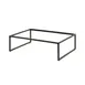 Steelite 7363MW331 Rectangle Riser, 21.875" x 13.875" x 6.0" Black Metal Pivot for Tabletop Display 1 image