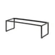 Steelite 7363MW334 Rectangle Display Riser, 21.875" x 7.375" x 6" Black Metal Pivot Stand 1 image