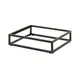 Steelite 7363MW336 Rectangle Display Riser, 11.5" x 13.875" x 3" Black Metal Pivot Stand 1 image