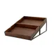 Steelite 7363MW339 Black Metal Rectangle Angled Display Riser with Pivot, 13.9" L x 21.9" W x 8.5" H 2 image