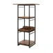Steelite 7363MW345 Square Tiered Riser, 9.5" x 9.5" x 28.5", Black Metal Spire,10"-19"W, 17"+ H, 9" D 2 image