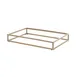 Steelite 7364MW330 Rectangle Riser, 21.875" x 13.875" x 3.0" Champagne Beige Metal Pivot Stand 1 image