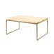Steelite 7364MW332 Rectangle Riser, 21.875" x 13.875" x 9" Champagne Beige Metal Pivot Stand 2 image