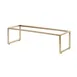 Steelite 7364MW334 Rectangle Display Riser, Champagne Beige Metal, 21.875" x 7.375" x 6.0", Pivot 1 image