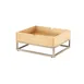 Steelite 7364MW336 Rect Display Riser, 11.5" x 13.875" x 3" Beige Metal, Pivot, Height 4", 10"-19" 2 image