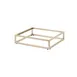 Steelite 7364MW336 Rect Display Riser, 11.5" x 13.875" x 3" Beige Metal, Pivot, Height 4", 10"-19" 1 image