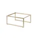 Steelite 7364MW337 Champagne Beige Metal Rectangle Display Riser with Pivot, 11.5" x 13.875" x 6" 1 image