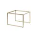 Steelite 7364MW338 Rectangle Pivot Riser, Champagne Metal, 11.5" x 13.875" x 9" (10"-19" W/D) 1 image
