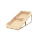 Steelite 7364MW342 Angled Rectangle Riser, 13.875" x 11.5" x 4.5", Beige Metal, 4" H, 10"-19" 2 image