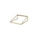 Steelite 7364MW342 Angled Rectangle Riser, 13.875" x 11.5" x 4.5", Beige Metal, 4" H, 10"-19" 1 image
