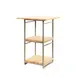 Steelite 7364MW344 Display Riser, 9.5" x 9.5" x 19.5", Champagne Beige Metal, 10"-19" W, 17"+ H, 9"D 2 image