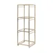 Steelite 7364MW345 Tiered Riser, 9.5" x 9.5" x 28.5", Champagne Beige Metal, Height 17"+ 1 image