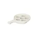 Steelite DCI25HW - 5¼" Escargot Plate, 7½" Handle, 1⅝" H, Ceramic, 6‑Hole, Oven/MW Safe - 1 Dozen 1 image