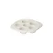 Steelite DCI25W Escargot Plate – 5¼" White Ceramic Round Six Holes, Oven/Microwave Safe - 1 Dozen 1 image