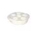 Steelite DCI27W Escargot Plate – 5" Ceramic Handle, Oven/Microwave Safe, Lead‑Free, 6‑Hole – 1 Dozen 1 image