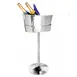 Steelite DW040066VSS Wine Bucket Stand, 15"W x 8"D x 24"H, 18/10 Stainless Steel, Silver Finish 1 image