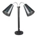 Steelite DW0499M2BK Heat Lamp, 22" W x 16" D x 16" H, 18/10 Stainless Black, Coated, 2 x 250W Bulbs 1 image