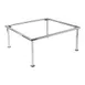 Steelite DW073112126SS Square Riser, 12" W x 12" D x 6" H, 18/10 Stainless Steel, 10"-19" W, 5"-8" H 1 image