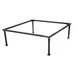 Steelite DW073114145BK Square Tile Riser, 14" W x 14" D x 5" H, 18/10 Stainless Steel Black 1 image