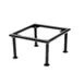 Steelite DW0731664BK Square Riser, 6" W x 6" D x 4" H, Black 18/10 Stainless Steel, Tile Ready 1 image