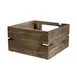 Steelite DWFB116WDAG Fusion Buffet Riser, Square 11" X 11" X 6" Wood Ash Grey Stand, Buffet System 1 image