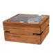 Steelite DWFB116WDT Fusion Riser, 11.0" x 11.0" x 6.0" Wood, Teak Brown, 10"-19" W, 5"-8" H 2 image