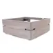Steelite DWFB145WDGW Fusion Buffet Riser, 14" W x 14" D x 5" H Square Wood Stand, Grey Finish 1 image