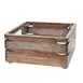 Steelite DWFB147WDAG Fusion Buffet Display Riser, 14" W x 14" D x 7" H, Square Wood Gray Finish 1 image