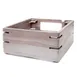 Steelite DWFB147WDGW Fusion Buffet Riser, 14.0" W x 14.0" D x 7.0" H, Wood, Grey, 10"-19" W, 5"-8" H 1 image
