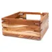 Steelite DWFB147WDT Fusion Buffet Riser, Square 14"W x 14"D x 7"H, Natural Brown Wood 1 image