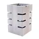 Steelite DWFB612WDGW Display Riser, 6" W x 6" D x 12" H, Wood Base, Grey Finish, 9" Width Displays 1 image