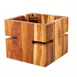 Steelite DWFB66WDT Buffet Riser, Wood Stand, 6" W x 6" D x 6" H, 5"-8" Height, 9" Width/Depth 1 image