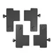 Steelite DWFBUSHT4 Universal Shelf - 2.0"W x 2.0"D Metal Black For DW Haber Fusion Buffet System 1 image