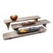 Steelite DWRISERS3WDAG 3-Piece Rectangular Wood Riser Set, Gray Finish, 23.0"W x 6.0"D, 3/Set 1 image