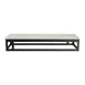 Steelite GS196678 - Rectangular Stainless Steel Riser, 19.5" x 6.88" x 3.25" H, Black, 4" Height 1 image