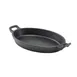 Steelite GWC247 Oval Cast Iron Baking Dish 27 oz, 11.75x6.88x1.63 in Heat Retention - 6/Case 1 image