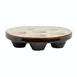Steelite HL11660ALBB - 6-H Escargot Plate, 6-3/4" Dia x 1-1/2" H, White/Lenox Brown China, 1 Dozen 1 image