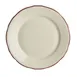 Steelite HL5400866 - 5.5" Maroon Round China Plate Scalloped Dishwasher/Oven Safe 500°F - 36/Case 1 image