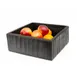 Steelite KMK1007ES Square Resin Riser/Box, 12" L x 12" W x 4½" H, Black, Flip‑Open, Height Up to 4" 1 image