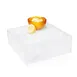 Steelite KMK1007SH Square Riser/Box, 12" L x 12" W x 4½" H, White Resin, Flip‑Top, 1‑2 Height 1 image