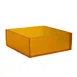 Steelite KMK1007TG - Square Resin Riser/Box, 12" L x 12" W x 4-1/2" H, Tangerine Finish, 1‑2 Step 1 image