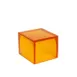 Steelite KMK2534TG Riser/Box, 6" L x 6" W x 6" H, Tangerine Resin, 5"-8" Height, 1-2 Steps - 2/Case 1 image