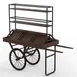Steelite MGCC02DS Commercial Serving Cart with Shelves, Dark Finish, 3-Tier, Heavy Duty, Serving and Transport Cart for Restaurant, Cafeteria, and Food Service 1 image